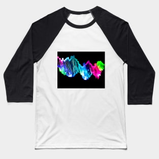 Neon Lights in Ice Baseball T-Shirt